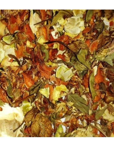 Maukas kuivattu vihannessekoitus kääpiökaneille ja pieni jyrsiöille. Sisältää runsasti kuitua, luonnollisia antioksidantteja, vitamiineja ja mineraaleja.