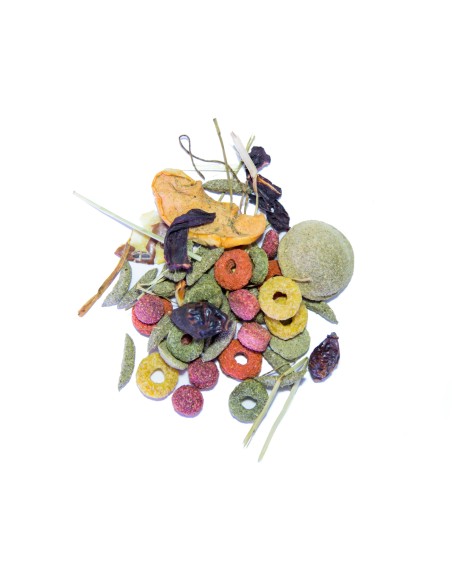 Sisältää laadukkaita ainesosia, ja kokonaisten siementen puuttuminen varmistaa tasapainoisen ja paremmin sulavan ruokavalion marsuille.