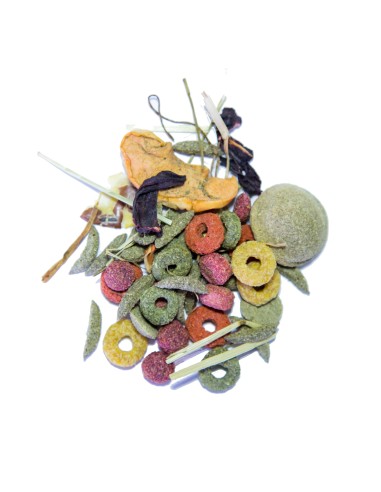 Sisältää laadukkaita ainesosia, ja kokonaisten siementen puuttuminen takaa tasapainoisen ja paremmin sulavan ruokavalion kaneille.