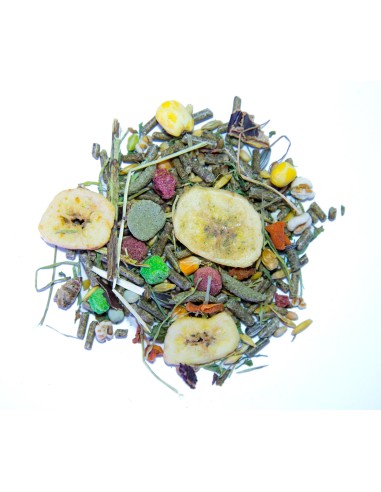 Sisältää hedelmiä, vihanneksia ja laadukkaita ainesosia, jotka tarjoavat kaikki tarvitsevat ravintoaineet.