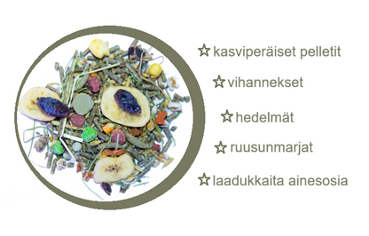 Marsujen täysravinto mix hedelmillä- ja vihanneksilla